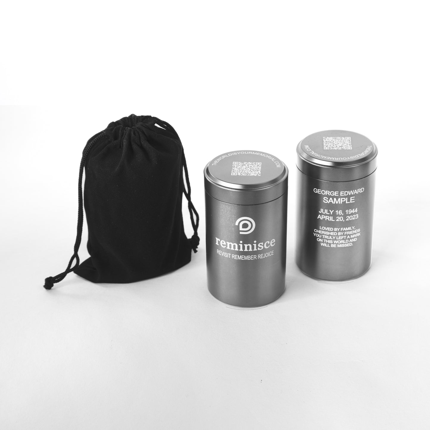 4 mini urns - Silver